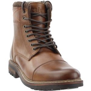 Crevo Camden Mens Leather Boots - Chestnut 11 NEW